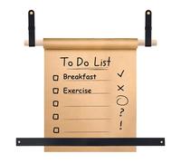 MOROBOR 11.8 Inch Kraft Paper Roll Holder, 1 Pack Black Creative Wall Hanging Holders Wooden Butcherpaper Dispenser Ideal for to Do Lists Wrapping Art Supplies Drawing, Kraft Paper Not Included