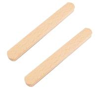 MOROBOR 2 PCS 172 mm Self-Adhesive Wooden Cabinet Handles, Solid Wood Door Handle for Wardrobe Drawer Window Glass Door