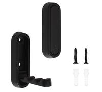MOROBOR 2pcs Elliptical Folding Wall Hook, Zinc Alloy Folding Invisible Hooks Non-Slip Heavy Duty Foldable Coat Hook Retractable Support Hooks for Hanging Towels Hats Bags (Black)