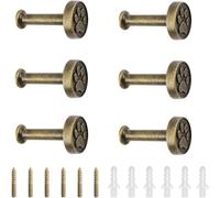 MOROBOR 6PCS Paw Print Wall Hook, Antique Animal Footprint Hook Animal Hooks Heavy Duty Vintage Decorative Hooks for Towel Robe Clothes Hats Bags Keys