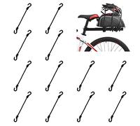 MOROBOR 8 Inch Bungee Cords with Hooks,Small Bungee Cords Black Bungee Straps Elastic Bungee Ties for Outdoor Tarp Covers Canvas Canopies Motorcycle Accessories