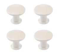 MOROBOR Adhesive Cabinet Knobs, 4pcs Self-Stick Instant Kitchen Cabinet Knobs Drawer Pulls Removable Aluminum Alloy Drawer Knob for Windows Wardrobes Cabinets Drawers/Cashmere Grey