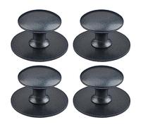MOROBOR Adhesive Cabinet Knobs, 4pcs Self-Stick Instant Kitchen Cabinet Knobs Drawer Pulls Stainless Steel Drawer Knobs for Windows, Wardrobes, Cabinets, Drawers (Royal Blue)