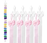 MOROBOR Bow Holder, 8pcs Hair Clip Organizer Girl's Headdress Organizer Cord Wall Hair Clips Headband Storage Hanger for Baby Toddler Girls Room