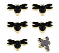 MOROBOR Decorative Bee Kitchen Cabinet Knobs, 6 Pack Creative Dresser Drawer Pulls Furniture Cupboard Door Handles Single Hole Zinc Alloy Knob Furniture Accessories/Black