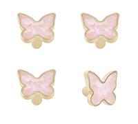 MOROBOR Decorative Butterfly Kitchen Cabinet Knobs, 4 Pack Creative Dresser Drawer Pulls Furniture Cupboard Door Pull Handles Single Hole Zinc Alloy Knobs Furniture Accessories