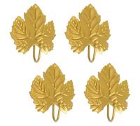 MOROBOR Decorative Iron Hooks, 4 PCS Gold Maple Leaf Shape Wall Mounted Hooks Gold Hanging Rack Key Holder Hat Hanger for Towel Photo Frame Bag and Umbrella