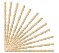 MOROBOR Decorative Wood Trim, 12pcs Unfinished 3D Cute DIY Moulding Trims Gourd Shaped Wall Wooden Trim for Home Wall Cabinet Shelf Window Door Decor/13.78 x 0.79 Inch
