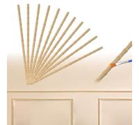 MOROBOR Decorative Wood Trim, 12pcs Unfinished 3D Cute DIY Paintable Moulding Trims Gourd Shaped Self-Adhesive Wall Wooden Trim for Home Wall Cabinet Shelf Window Door Decor/19.29 x 0.43 Inch