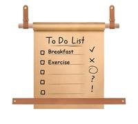 MOROBOR Kraft Paper Roll Holder, 1 Pack Brown Creative Wall Hanging Holders Butcher Paper Dispenser Ideal for to Do Lists Drafting Wrapping Art Supplies Drawing, Kraft Paper Not Included