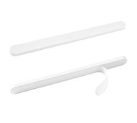 MOROBOR Long Self-Stick Sliding Door Handle, 2 Pcs Closet Door Finger Pull Aluminum Alloy Invisible Door Handle for Sliding Barn Drawer Cupboard Wardrobe/White