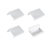 MOROBOR Mini Finger Edge Pull, 4pcs Self Adhesive Concealed Handle Modern Style Drawer Handle Right Angle Aluminum Alloy Invisible Knobs for Cabinet Hardware Drawer,50mm/Brushed Nickel