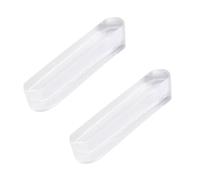 MOROBOR Mini Self-Stick Instant Cabinet Drawer Pulls, 2pcs Clear Acrylic Self-Adhesive Push Pull Handles for Dresser Cabinet Drawer Glass Doors Window/55mm
