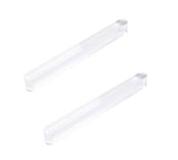MOROBOR Mini Self-Stick Instant Cabinet Drawer Pulls, 2pcs Clear Acrylic Self-Adhesive Push Pull Handles for Dresser Cabinet Drawer Glass Doors Window/119mm
