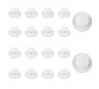 MOROBOR Plastic Round Drawer Knobs, 20pcs Bear-Shaped Self-Adhesive Handles Instant Cabinet Handle Dresser Drawer Knobs for Kitchen Bathroom Mirror Doors(White)