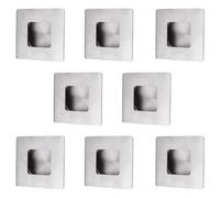 MOROBOR Recessed Finger Pull, 8 Pcs Square Closet Finger Pulls Flush Door Handle Invisible Side Hole Cabinet Handles for Sliding Barn Door Drawer Cupboard Wardrobe/35mm