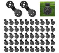 MOROBOR Round Shade Cloth Plastic Clips, 50 PCS, Black, Double Buckle, Sunshade Clips for Greenhouse, Outdoor Garden, Agricultural