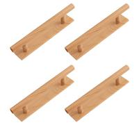 MOROBOR Self-Adhesive Long Handles,4pcs Plastic Convenient Opening Stick-on Handles with Plate for Kitchen Cabinet Window Sliding Closet Door