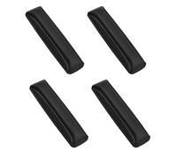 MOROBOR Self-Stick Instant Cabinet Handle Pulls, 4pcs Drawer Pull Helper with Adhesive Sliding Door Handle Cabinet Window Drawer Auxiliary Pulls (Black)