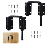 MOROBOR Sliding Door Loop Lock, 2pcs Stainless Steel Patio Lock Latch Multi-Angle U-Shaped Latch Hook Locks for Single/Double Barn Door Window Closet Fence Shed