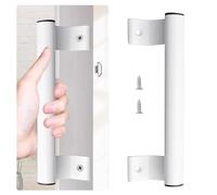 MOROBOR Sliding Door Pull, 1 Pack Aluminum Alloy Sliding Glass Door Pulls White Patio Door Handle Metal Modern Patio Door Handles for Right/Left 6.7 in Mounting Holes