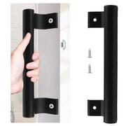 MOROBOR Sliding Door Pulls, 1 Pack Aluminum Alloy Sliding Glass Doors Pull Black Patio Doors Handle Metal Modern Handles with Screws for Right/Left 6.7 in Mounting Holes