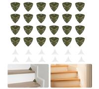 MOROBOR Stair Dust Inner Corners for Wooden Steps, 36pcs Decorative Corner Vintage Edge Guard with Screws Metal Furniture Guard Edge for Cabinet Drawer Desk Jewelry Box(Bronze)