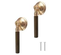 MOROBOR Vintage Pendant Pulls, 2pcs Brushed Copper Zinc Alloy Knobs Single Hole Handle for Cabinets Wardrobe Cupboard Closets Drawer Door Furniture Decorative