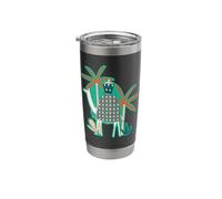 Moroccan Arabic Camel Tour Blanket Pattern Palm Trees Travel Stainless Steel Insulated Tumbler