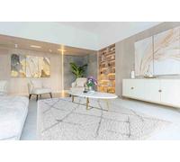 Moroccan Berber Shaggy Rugs Living Room Scandi Light Cream 80X150 Cm