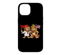 Moroccan British English Roots Morocco England UK Flag Case for iPhone 14