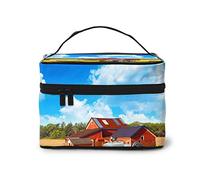 Moroccan Color Pattern Cosmetic Bag Makeup Bag Large Travel Makeup Organizer Case, Excellent Capacity, Water-Resistant, Suitable For Women Families Couples Or Long-Term Travel., Company Farm Tractor