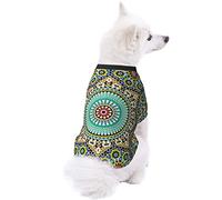 Moroccan Color Pattern Dog Pet Clothes - Security Printed Pet Sweaters, Coat Winter for Small Medium Large Dogs Cats, Cozy Apparel Casual Fashion Costume, Cute Pet Pullover Sweater.