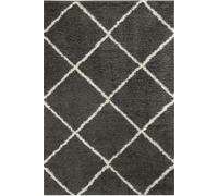 Moroccan Dark Grey Shaggy Rug | 540 - 180X270 cm