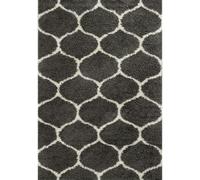 Moroccan Dark Grey Shaggy Rug | 640 - 240X340 cm