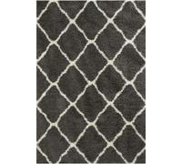Moroccan Dark Grey Shaggy Rug | 740 - 240X340 cm