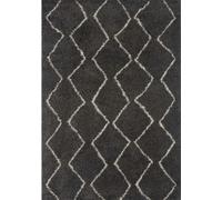 Moroccan Dark Grey Shaggy Rug | 840 - 140X200 cm