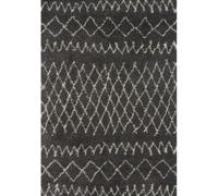 Moroccan Dark Grey Shaggy Rug | 940 - 240X340 cm