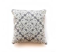 Moroccan Embroidered Case, Handmade Cotton Linen Decorative Living Sofa, Exotic Indian Boho Home Decor, 45x45cm (11)