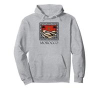 Moroccan flag| Moroccan Sahara and palms| Moroccan Pride Pullover Hoodie