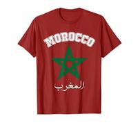 Moroccan Flag Vintage Style Retro Moroccan Football T-Shirt