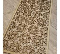 Moroccan Flower Design Grate Pattern trellis Pattern Screen Radiator Cabinet wall Decorative Screening-grille- Perforated MDF panel (1200x600mm) 0180 (3mm MDF, 120cm by 60cm)