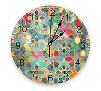 Moroccan Geometric Figures Fashion Wall Clock Living Room Bedroom Hanging Table Silent Children Room Wall Clocks Home Decor Easter Gift