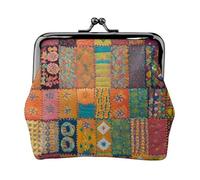 Moroccan Geometric Print Coin Purse, Elegant and Unique, Cute Kiss Closure Wallet, Waterproof Coin Purse