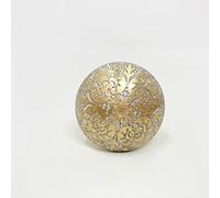 Moroccan Gold & Grey Round Drawer Knob Cupboard Pull Drawer Brass Etched Drawer Knob Brass Bohemian Drawer Knob