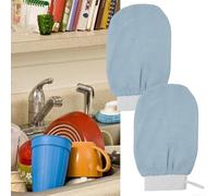 Moroccan Hammam Exfoliating Glove for Bath Use 1 or 2 Pcs Body Scrub Mitt to Remove Dead Skin and Unclog Pores for Smooth Glowing Skin (1pcs Pink)