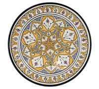 Moroccan Handcrafted Ceramic Serving Bowl, 40 cm, Outdoor Tableware