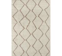 Moroccan Ivory Beige Shaggy Rug | 830 - 140X200 cm