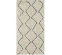 Moroccan Ivory Grey Shaggy Rug | 800 - 80X150 cm