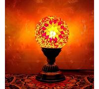 Moroccan Moon Lamp with Touch Button Plug-in LED Night Light for Bedroom Nursery Yoga Studio Gift for Home Decor Meditation & Relaxation(3.9in*7.1in)